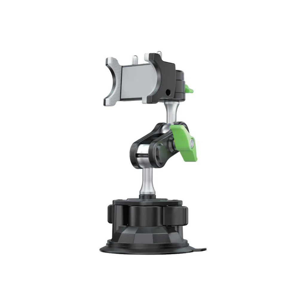 Suport auto pentru telefon profesional AutoSSF, Premium, Negru Montare pe parbriz sau bord