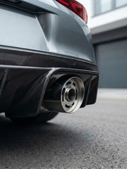 Tobă Sport Universală Auto & Moto, Full Chrome – Tapered slash cut, Silencer Reglabil, AutoSSF