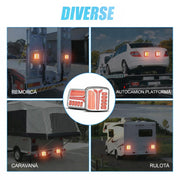 Kit 2 Lămpi LED Wireless pentru Remorcă - Reîncărcabile, Magnetice, pentru Remorci, Camioane și Rulote