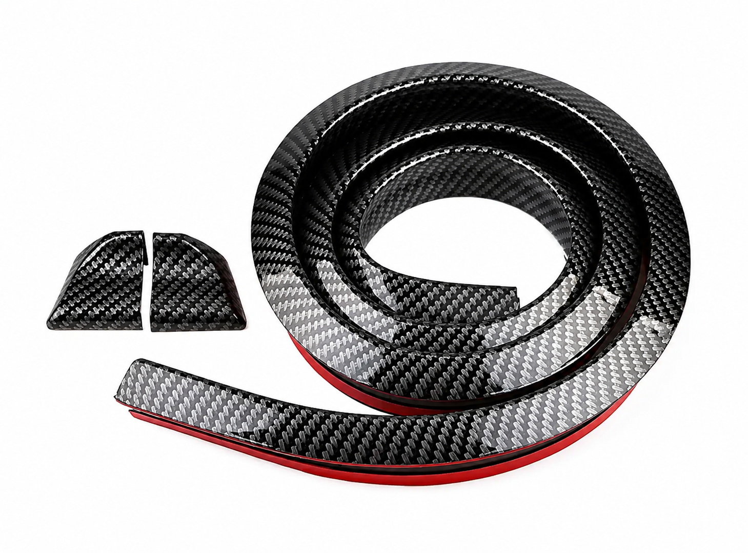 Eleron auto universal din cauciuc tip Carbon pentru portbagaj sau luneta, 140 cm x 3.5 cm