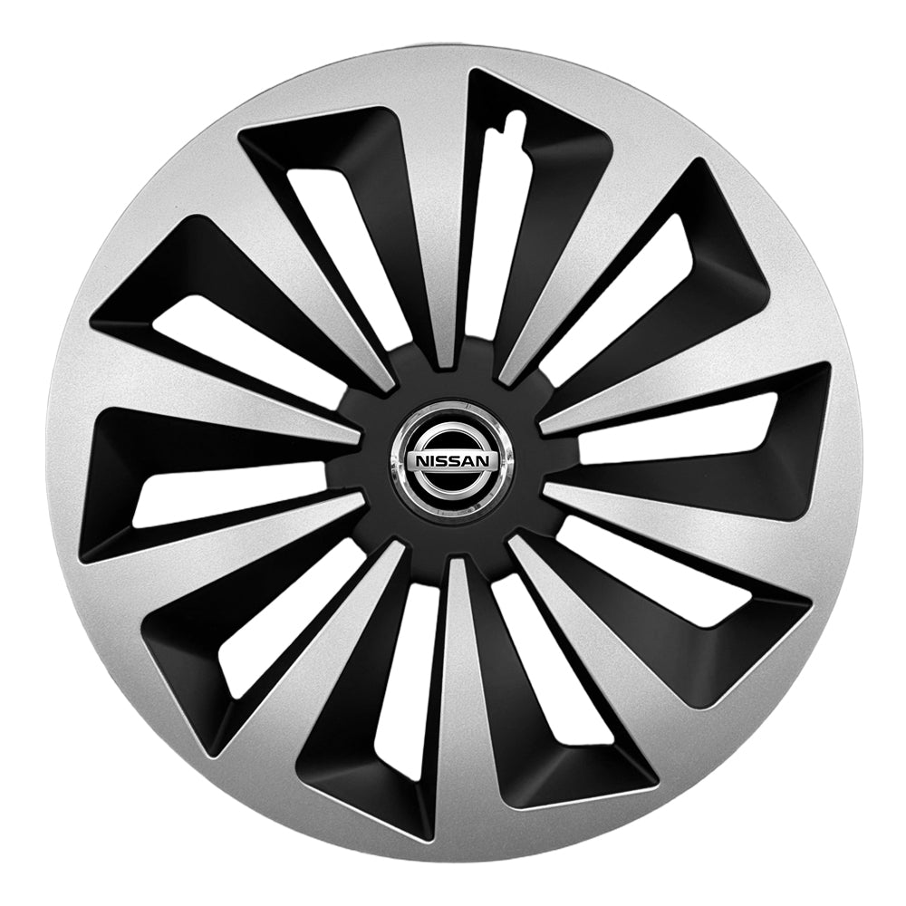 Set 4 capace 15 inch // Grafit FOX, compatibil cu gama auto Nissan, bi-color