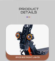 Trotineta Electrica OBARTER D5, Motor 5000W, Autonomie 120 km, Viteza 70 km/h, Acumulator 48V 35AH, Tractiune 2X2, Roti 12 inch, Pliabila, Ideala pentru Glovo/Tazz/Bolt, Negru