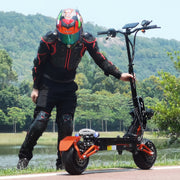 Trotineta Electrica OBARTER D5, Motor 5000W, Autonomie 120 km, Viteza 70 km/h, Acumulator 48V 35AH, Tractiune 2X2, Roti 12 inch, Pliabila, Ideala pentru Glovo/Tazz/Bolt, Negru