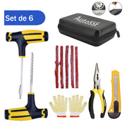 Set vulcanizare auto pentru reparatie pana anvelope, 6 piese