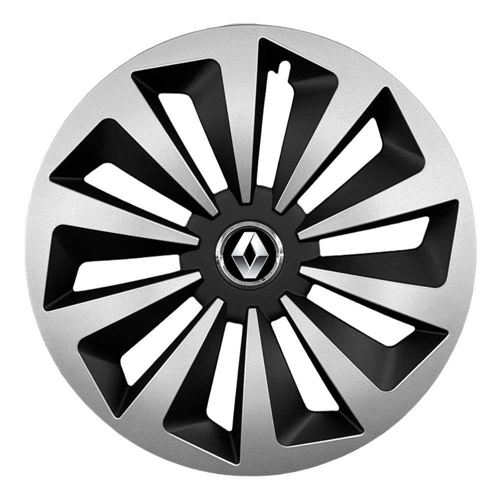 Set 4 capace 16 inch // Grafit FOX, compatibil cu gama auto Renault, bi-color
