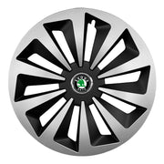 Set 4 capace 15 inch // Grafit FOX, compatibil cu gama auto Skoda, bi-color
