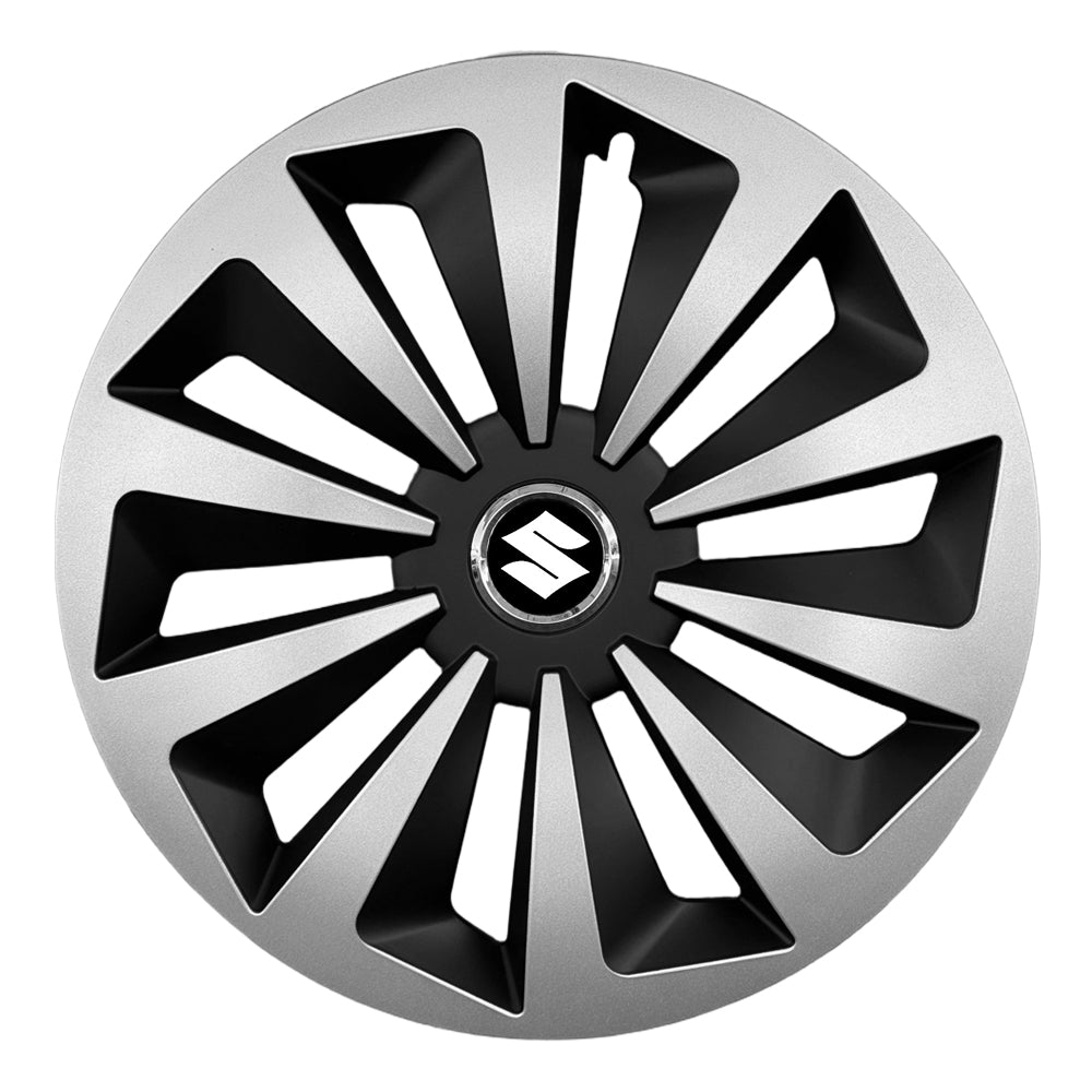 Set 4 capace 16 inch // Grafit FOX, compatibil cu gama auto Suzuki, bi-color