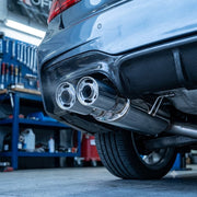 Tobă Sport Universală Cu Silencer AutoSSF – Evacuare Dublă din Oțel Inoxidabil