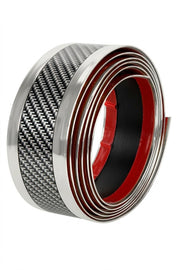 Bandă auto universală din carbon 5D, protecție exterioară, pentru praguri și uși, lățime 5cm, lungime 1M