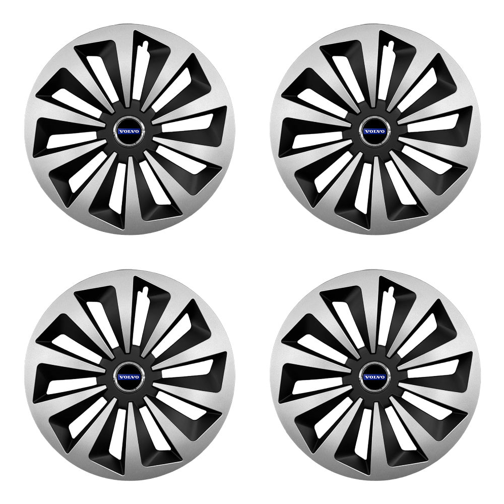 Set 4 capace 16 inch // Grafit FOX, compatibil cu gama auto Volvo, bi-color