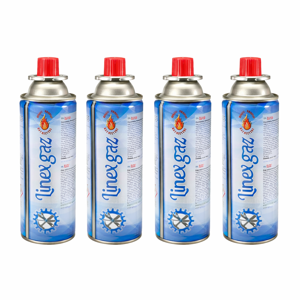 Set 4 Butelii gaz, Rezerva Tip Spray 227gr / 400ml