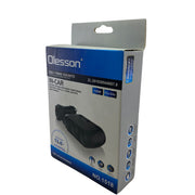 Adaptor / incarcator auto de tip priza ,3 Mufe ,VOLTMETRU,negru,caliate Premium,USB.120W,Cu led de indicare