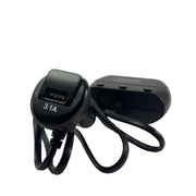 Adaptor / incarcator auto de tip priza ,3 Mufe ,VOLTMETRU,negru,caliate Premium,USB.120W,Cu led de indicare