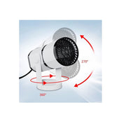 Aeroterma Auto ,Functie INCALZIRE/RACIRE , Alb/Negru ,Reglabila ,150W