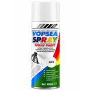 Spray Vopsea Universală Alb, 400 ml, pentru Metal, Lemn, Sticlă, Plastic și Diverse Suprafețe