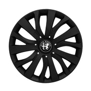 Set 4 capace roti potrivite jantelor de 15 inch compatibile ALFA ROMEO, Model - 345 Black Edition
