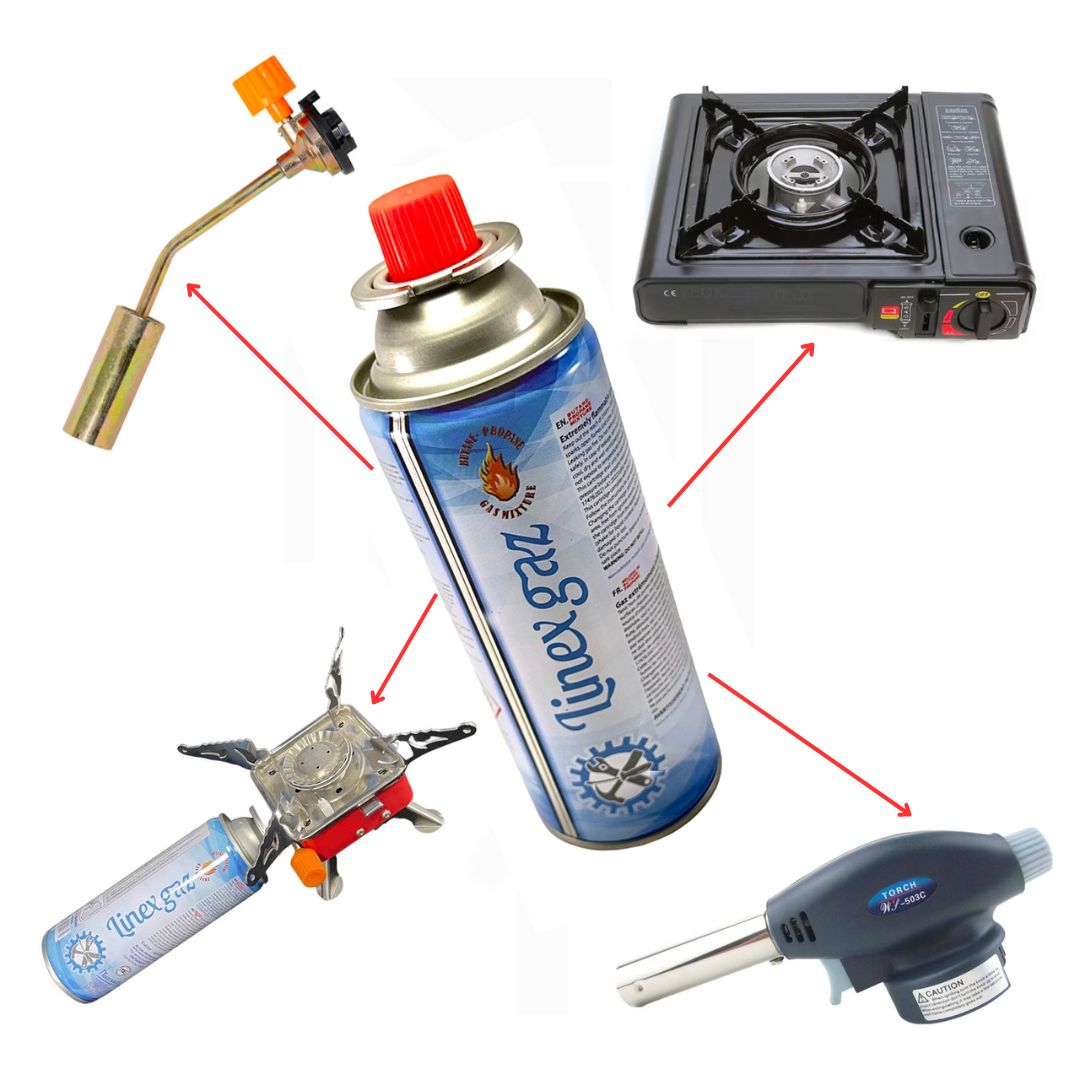 Butelie gaz,rezerva tip spray 227 gr 400ml