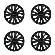 Set 4 capace roti potrivite jantelor de 15 inch compatibile AUDI, Model - 345 Black Edition
