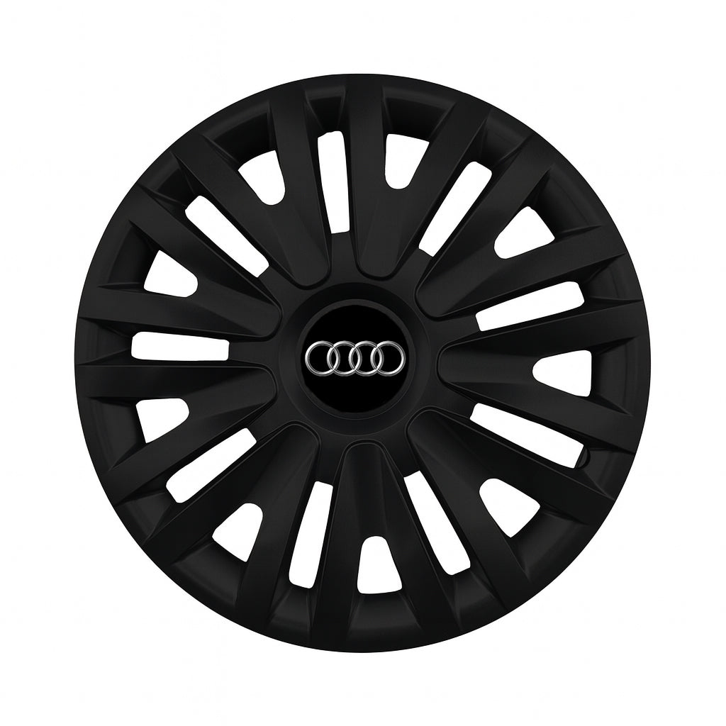 Set 4 capace roti potrivite jantelor de 16 inch compatibile AUDI, Model - 412 Black