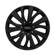 Set 4 capace roti potrivite jantelor de 15 inch compatibile AUDI, Model - 345 Black Edition