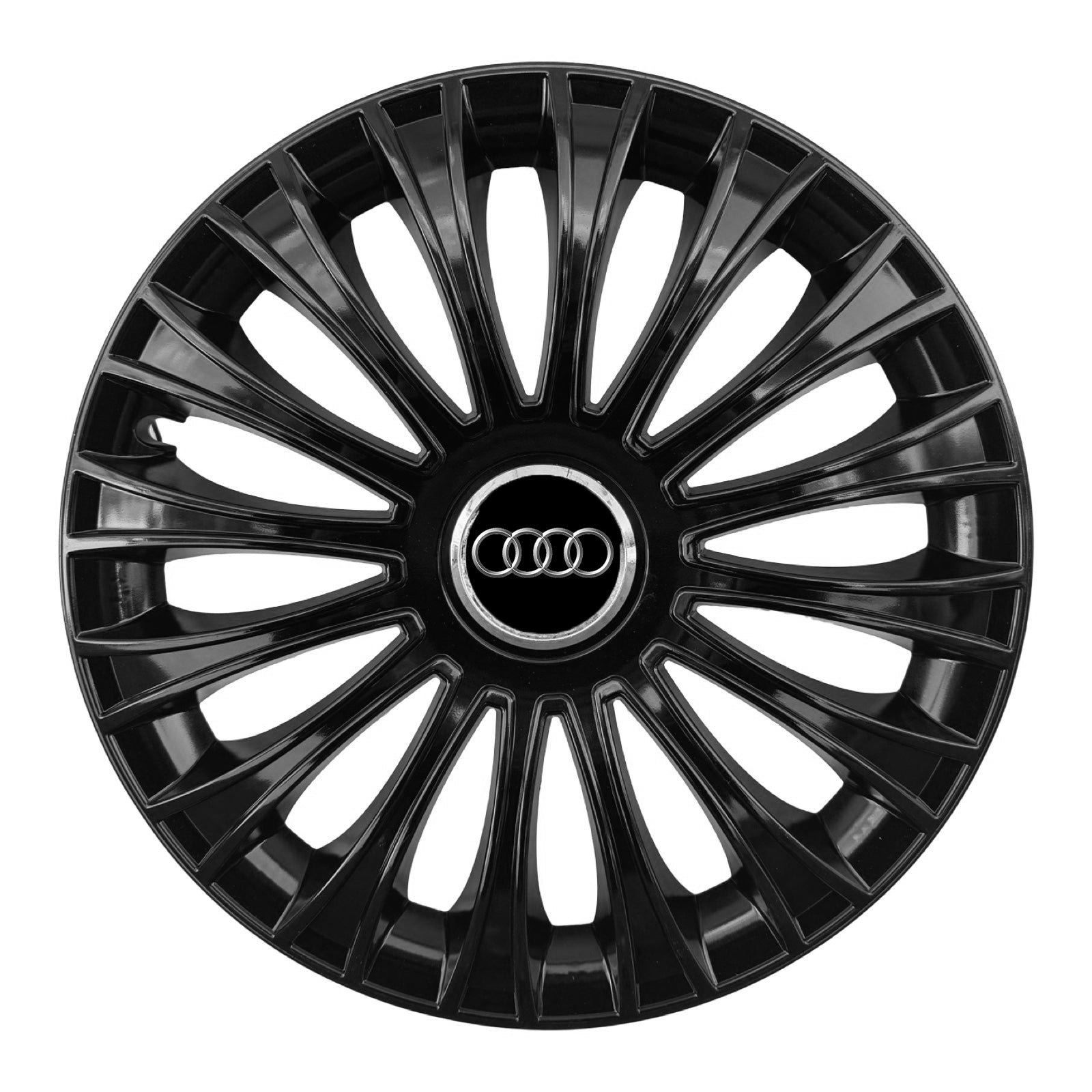 Set 4 capace 15 inch // DINO, compatibil cu gama auto AUDI,negru