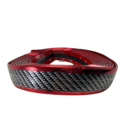 Banda CARBON+ROSU ,pentru prag,portbagaj cu AUTOADEZIV 3M ,UNIVERSALA,de calitate SUPERIOARA