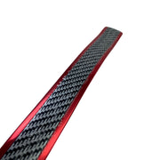 Banda CARBON+ROSU ,pentru prag,portbagaj cu AUTOADEZIV 3M ,UNIVERSALA,de calitate SUPERIOARA