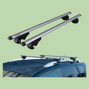 Bare portbagaj Kia Sportage (JE) 2004-2010, AutoSSF ® 004, aluminiu, cu cheie antifurt si garnituri, montare pe barele longitudinale