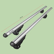 Bare portbagaj Mercedes C Station Wagon (S204) 2007-2014, AutoSSF ® 004, aluminiu, cu cheie antifurt si garnituri, montare pe barele longitudinale