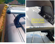 Set 3 bare portbagaj din aluminiu 150 cm, fixare pe caroserie, cu surub, compatibile cu VW Transporter T5, T6