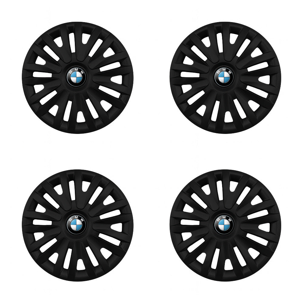 Set 4 capace roti potrivite jantelor de 16 inch compatibile BMW, Model - 412 Black