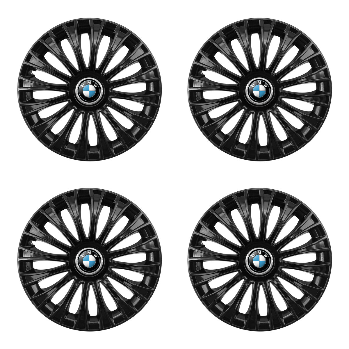 Set 4 capace 16 inch // DINO, compatibil cu gama auto BMW,negru