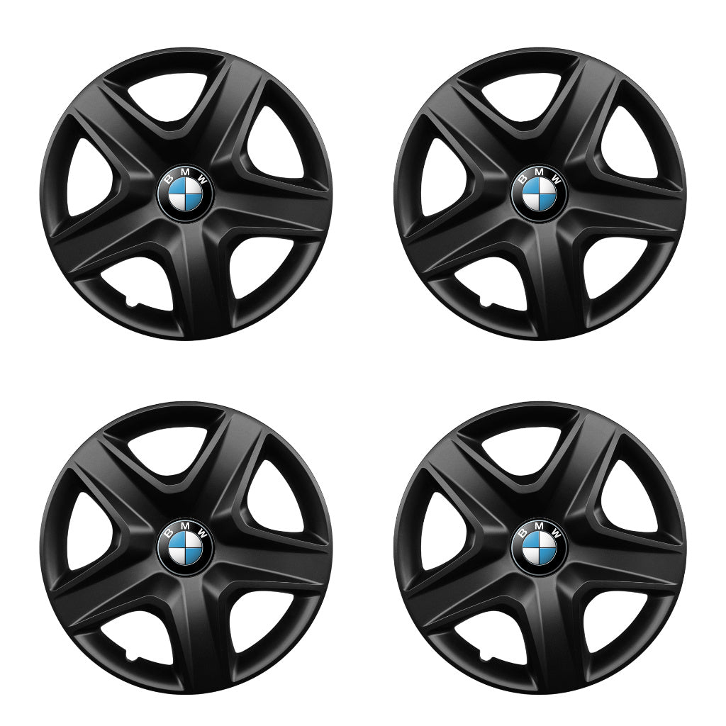Set 4 capace roti potrivite jantelor de 15 inch compatibile BMW, Model 340 Black