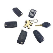 Breloc auto compatibil PEUGEOT 106,206,207,208,2008,3008,307,308,406,508,BOXER,PARTNER, material ECO-friendly ,PREMIUM