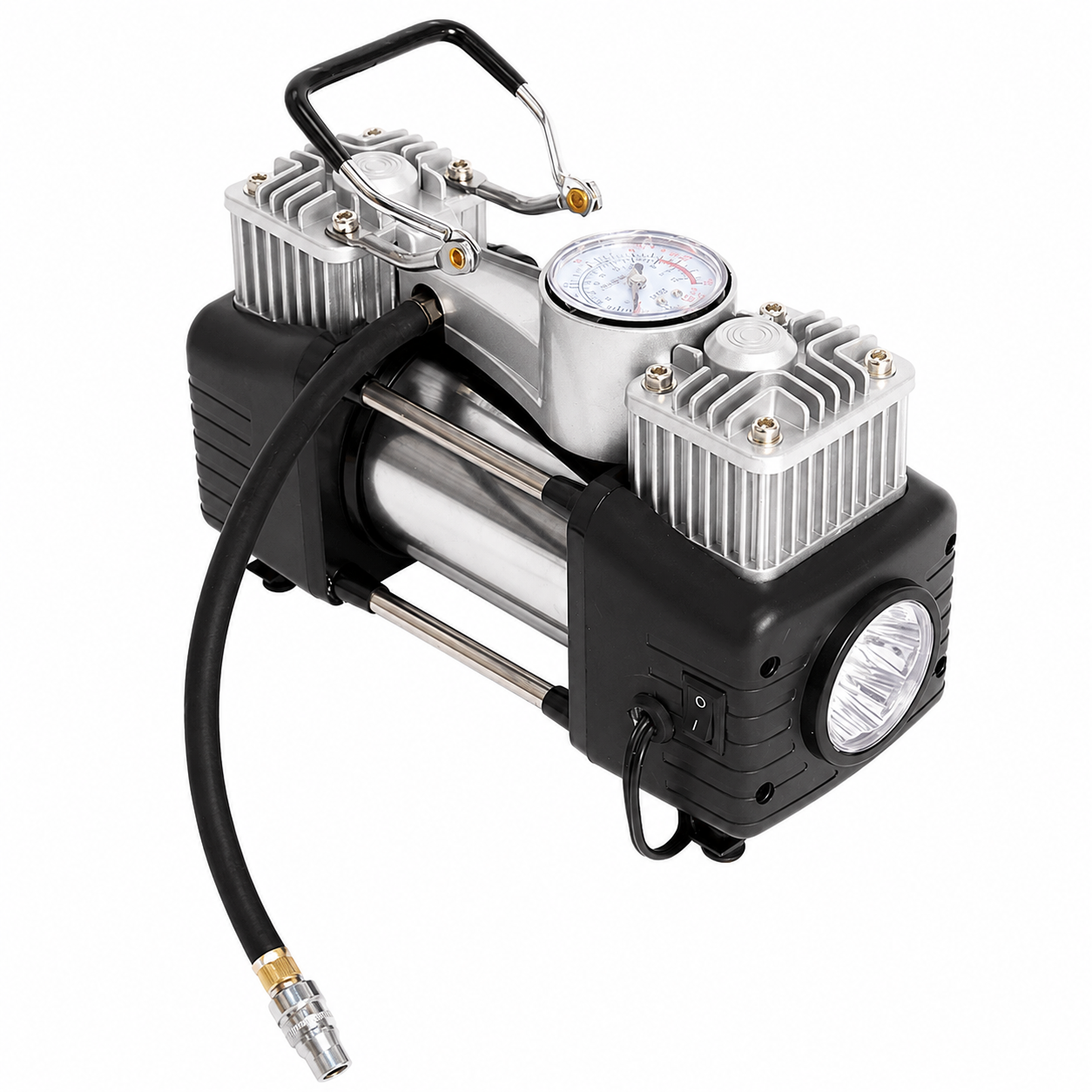 Compresor Auto Portabil 2 Cilindri, 200 PSI, 85 L/Min