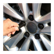 Capace prezoane, pe 17 mm, inclus cheie de scos capacele, set 20 buc negre