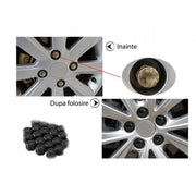 Capace prezoane, pe 19 mm, inclus cheie de scos capacele, set 20 buc negre