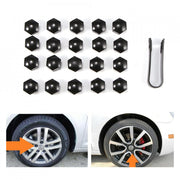 Capace prezoane, pe 19 mm, inclus cheie de scos capacele, set 20 buc negre