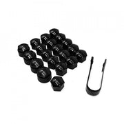 Capace prezoane, pe 19 mm, inclus cheie de scos capacele, set 20 buc negre