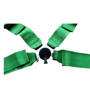 Centura de siguranta cu prindere in 4 puncte, AutoSSF ® latime 75 mm, reglabila, cu eliberare rapida, verde, pentru off-road, rally, dragracing, drifting, karting