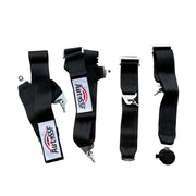 Centura de siguranta cu prindere in 4 puncte, AutoSSF ® latime 75 mm, reglabila, cu eliberare rapida, negru, pentru off-road, rally, dragracing, drifting, karting