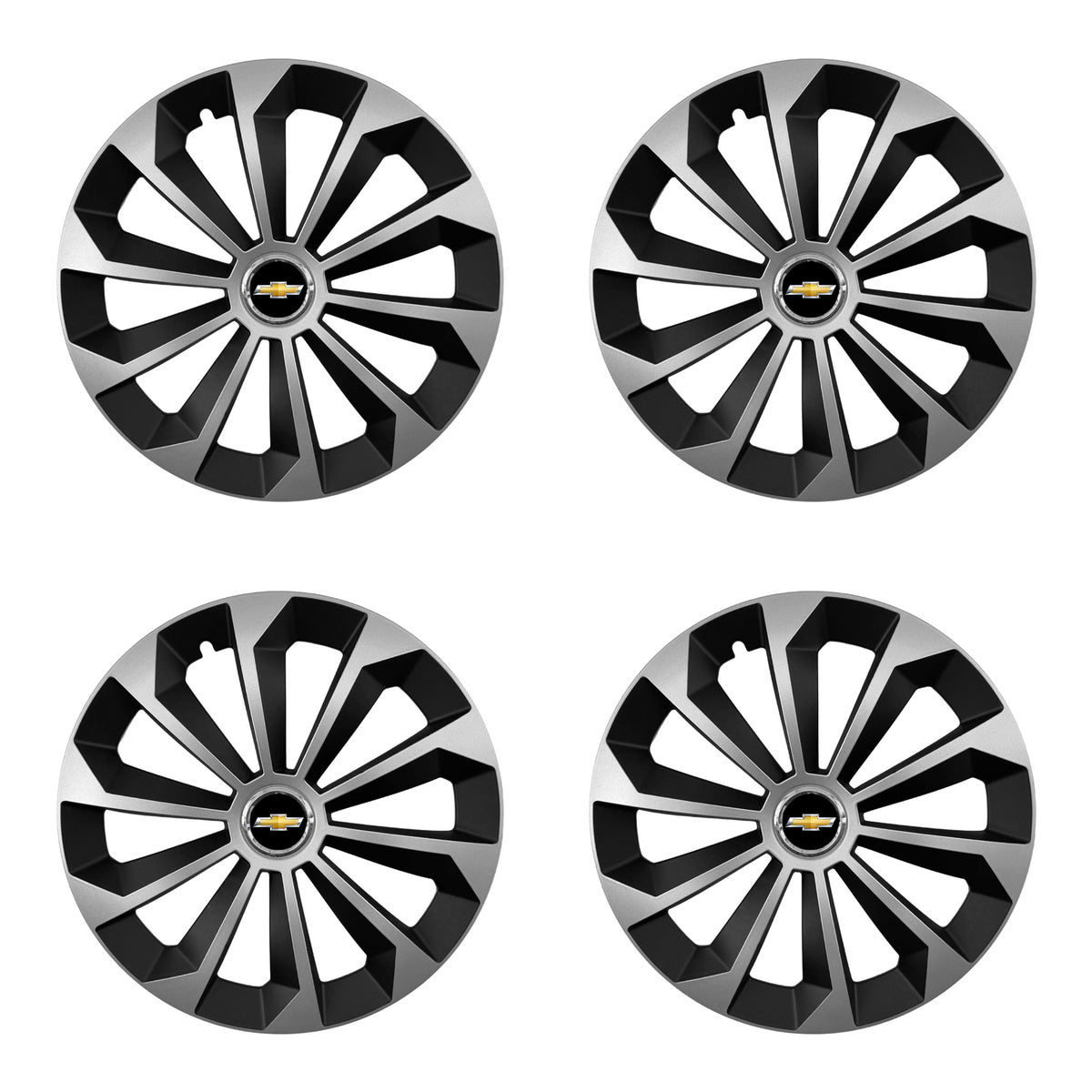 Set 4 capace 15 inch // Grafit FAME II, compatibil cu gama auto CHEVROLET,bi-color