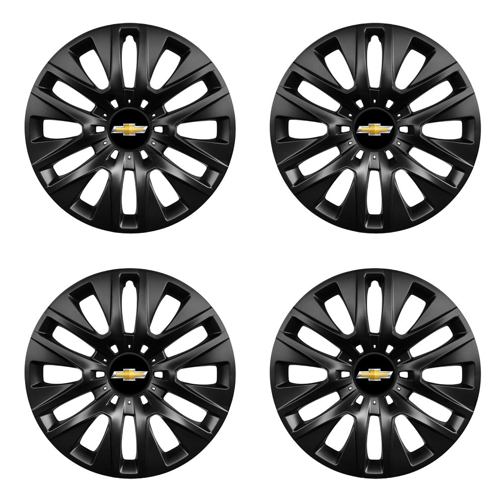Set 4 capace roti potrivite jantelor de 16 inch compatibile CHEVROLET, Model 429 Black