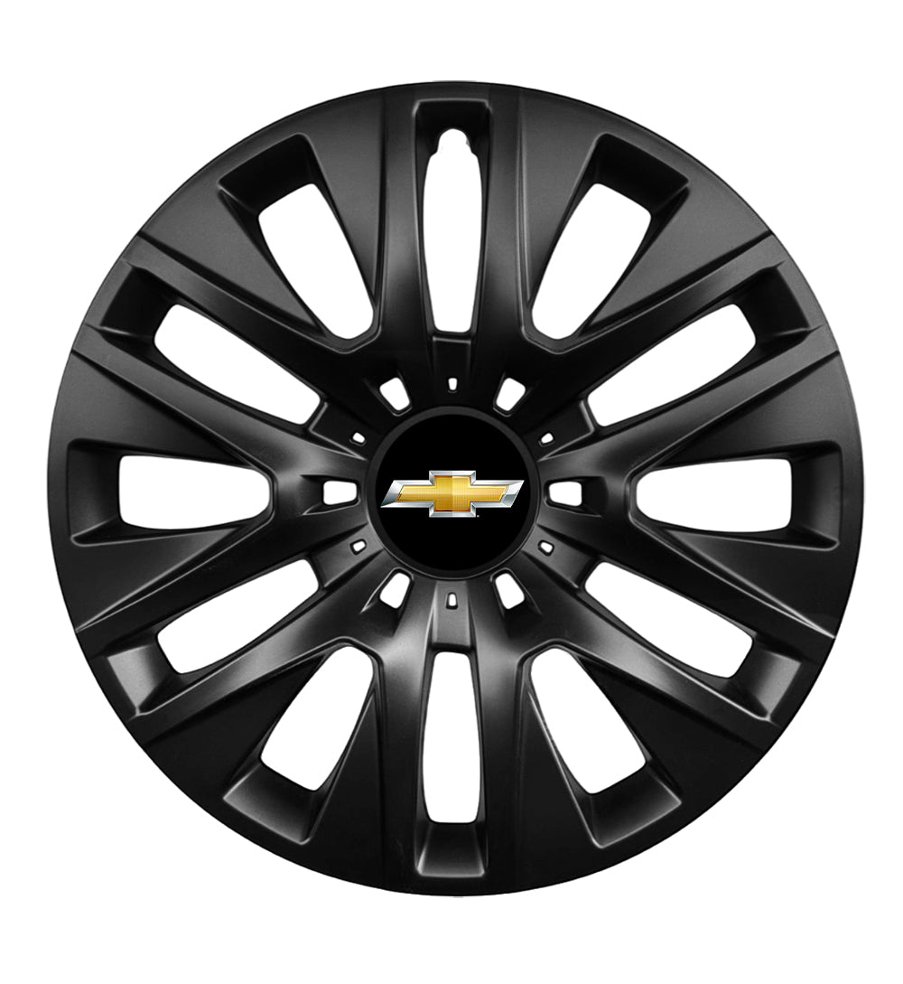 Set 4 capace roti potrivite jantelor de 16 inch compatibile CHEVROLET, Model 429 Black