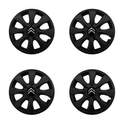 Set 4 capace roti potrivite jantelor de 15 inch compatibile CITROEN, Model - 316 Black Edition