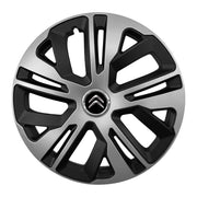 Set 4 capace 15 inch, Grafit Raven II, compatibil cu gama auto CITROEN, bi-color