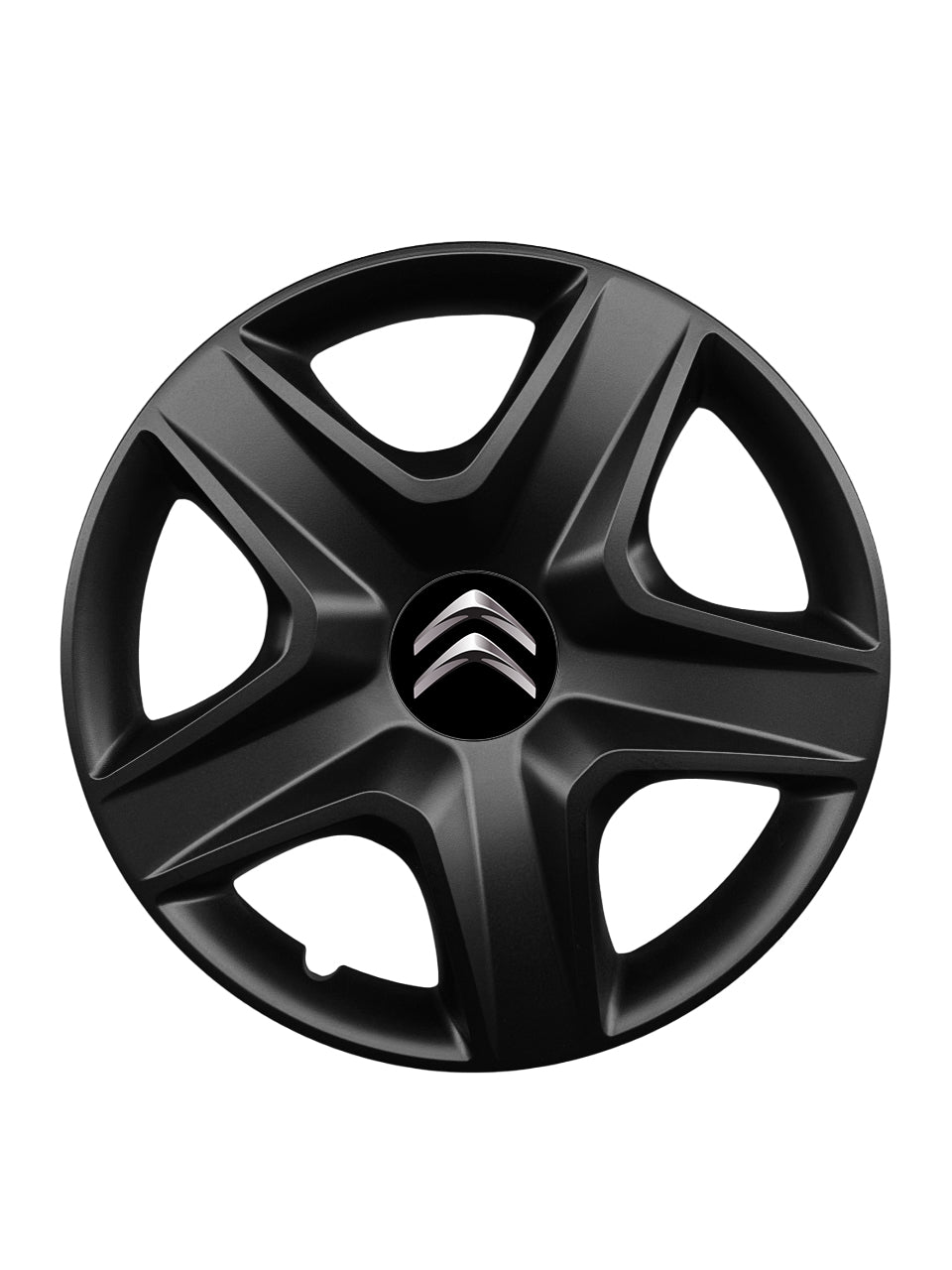 Set 4 capace roti potrivite jantelor de 15 inch compatibile CITROEN, Model 340 Black