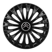 Set 4 capace 16 inch // DINO, compatibil cu gama auto CITROEN,negru