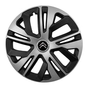 Set 4 capace 16 inch // Grafit Raven II, compatibil cu gama auto CITROEN ,bi-color