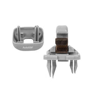 Clips, clema, suport pentru parasolar auto compatibil cu Audi A1, A3, A4, A5, TT, Q3, Q5, Q7 - gri